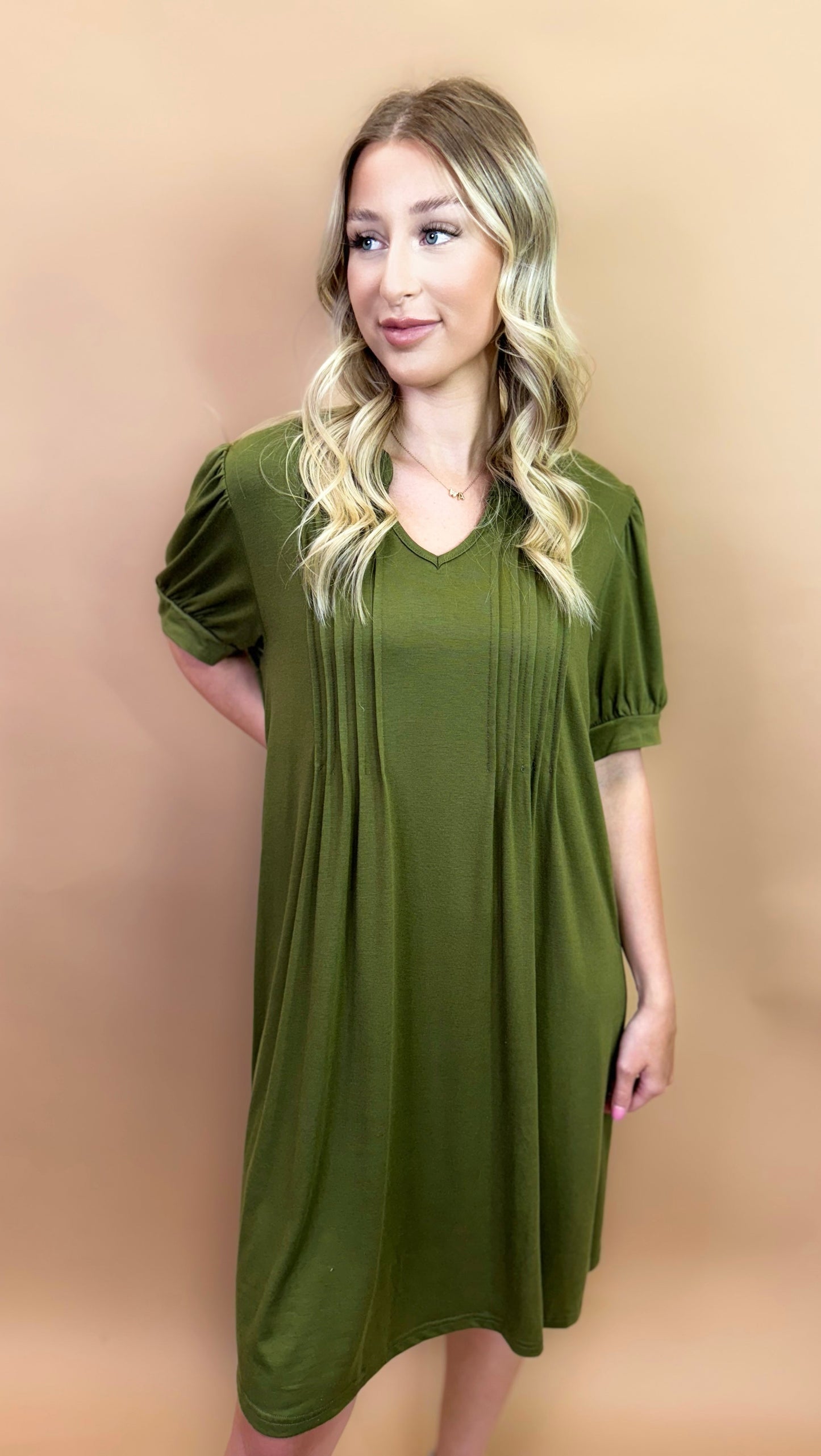 Bianca Dress in Olive