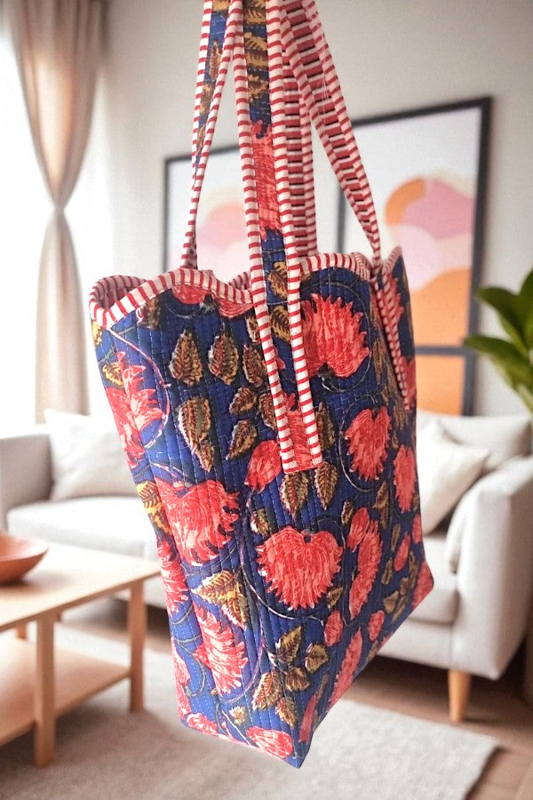 Rustic Garden Scalloped Tote Bag ETA 9/3/25