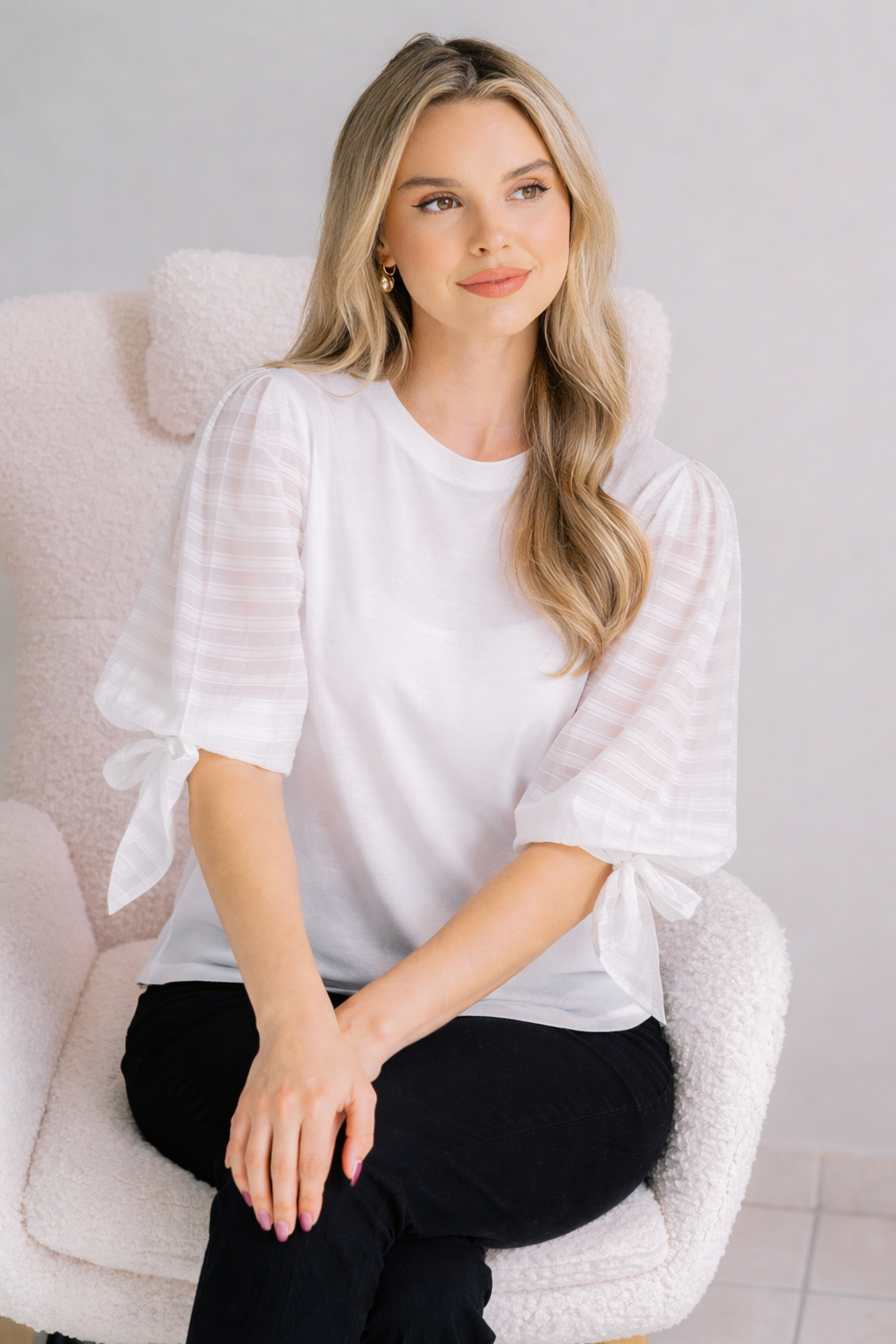 Duchess Tie Sleeve Top