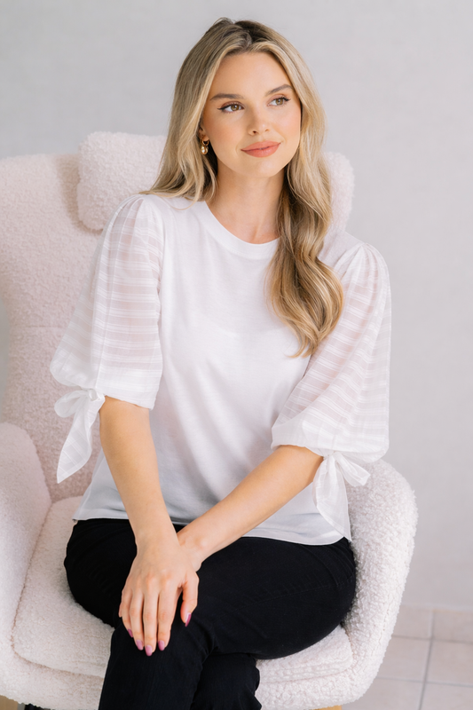Duchess Tie Sleeve Top