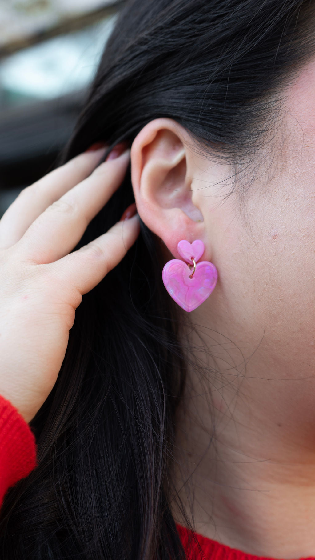 Darling Heart Earrings - Bubblegum Bliss