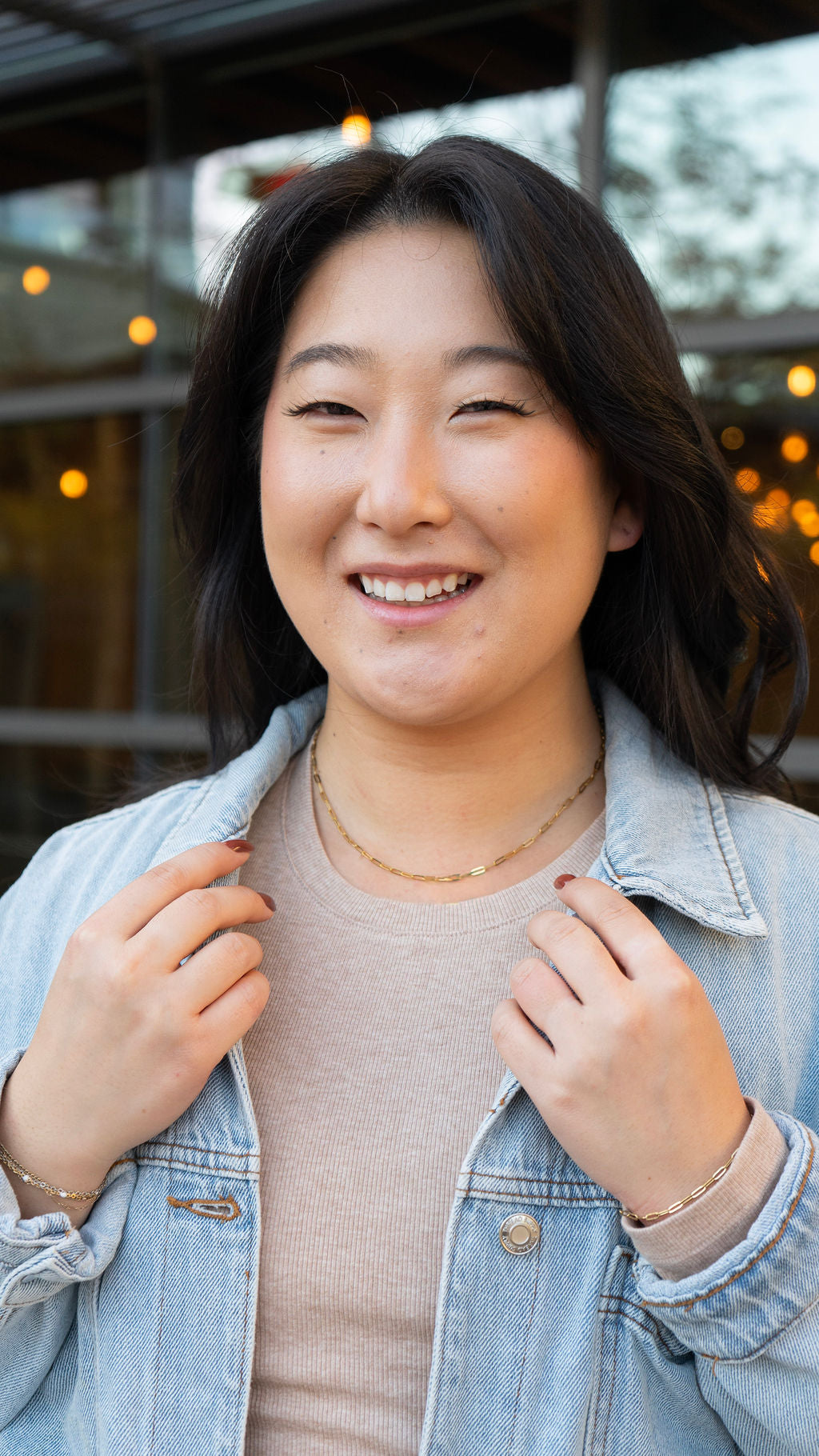 Luxe Gold Delicate Paper Clip Chain - 18"