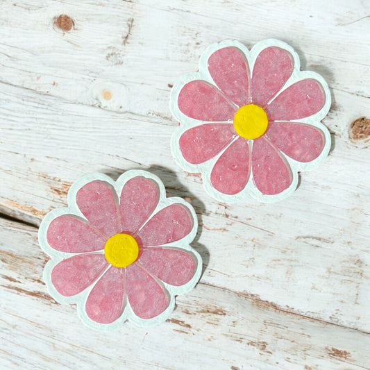 Pink Daisy Magnets