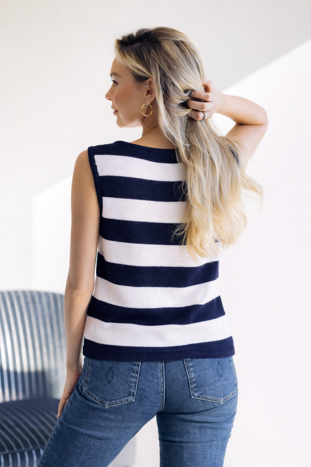 Coastal Stripes Vest