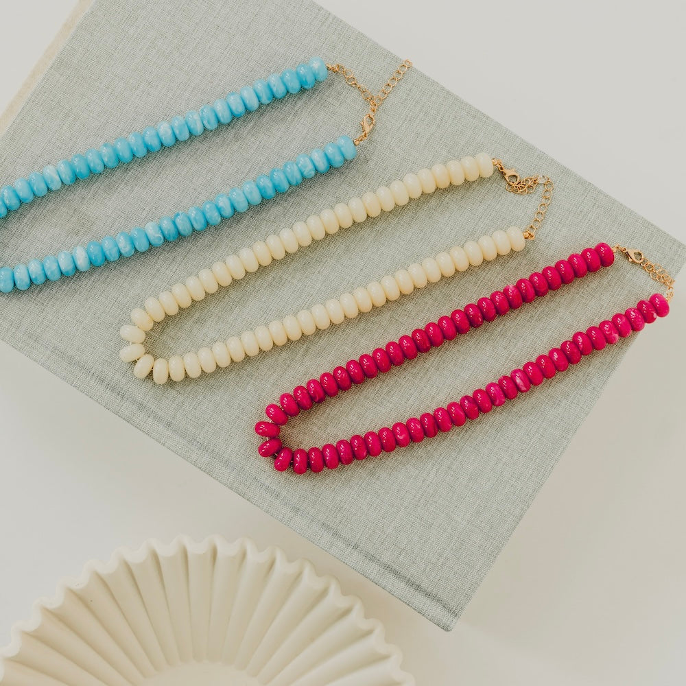 Dana Donut Bead Necklace