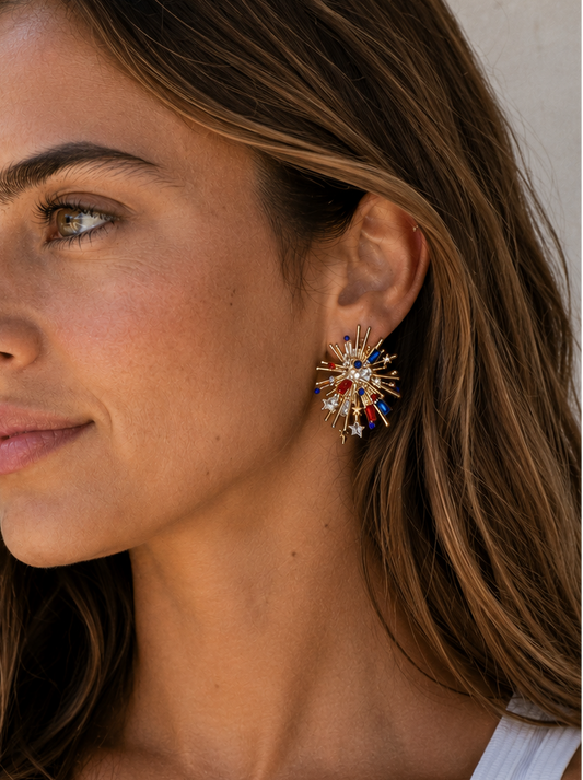 Beaded Firework Earrings
