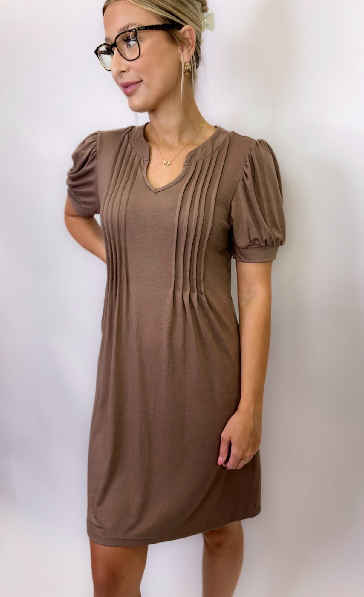 Bianca Dress in Brown