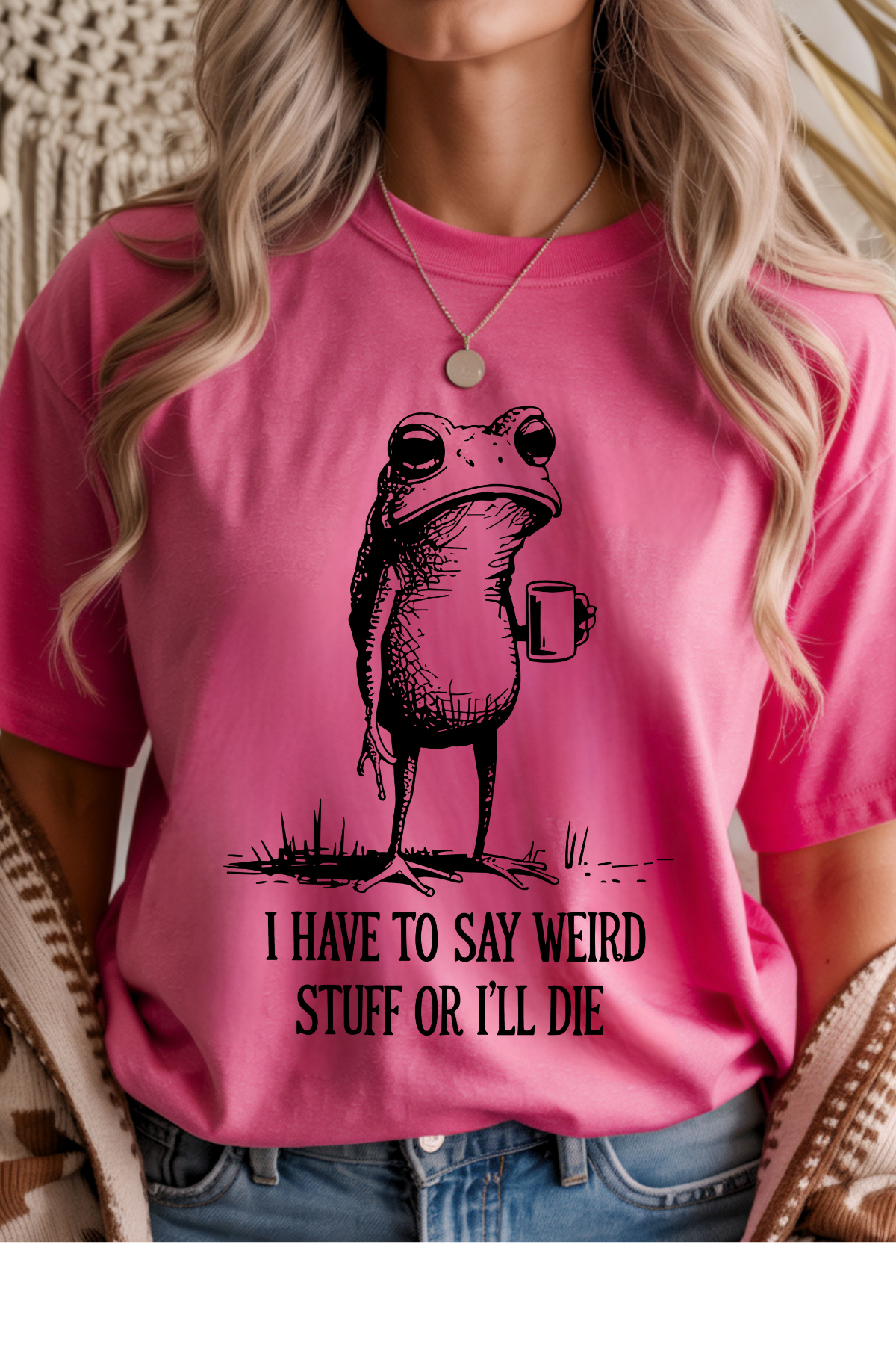 Say Weird Stuff Graphic Tee