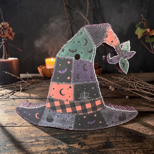 Patchwork Witch Hat Freshie