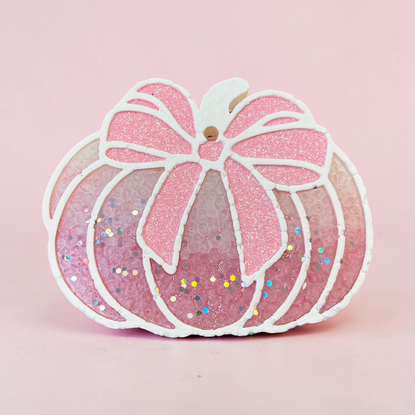 Pink Sparkle Pumpkin Freshie