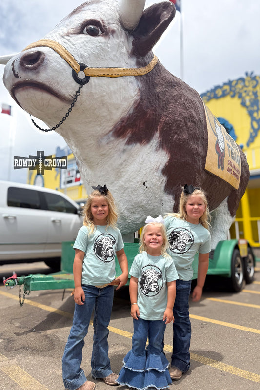 KIDS Happy Hereford Tee- BLUE
