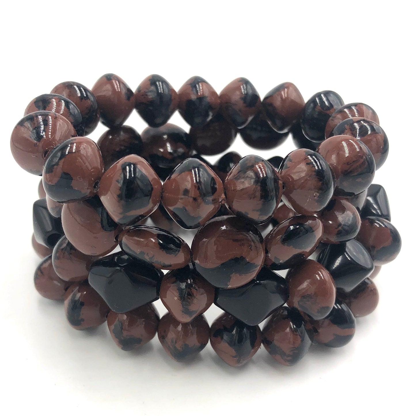 Wild Spotted Stack and Stretch Bracelet Set