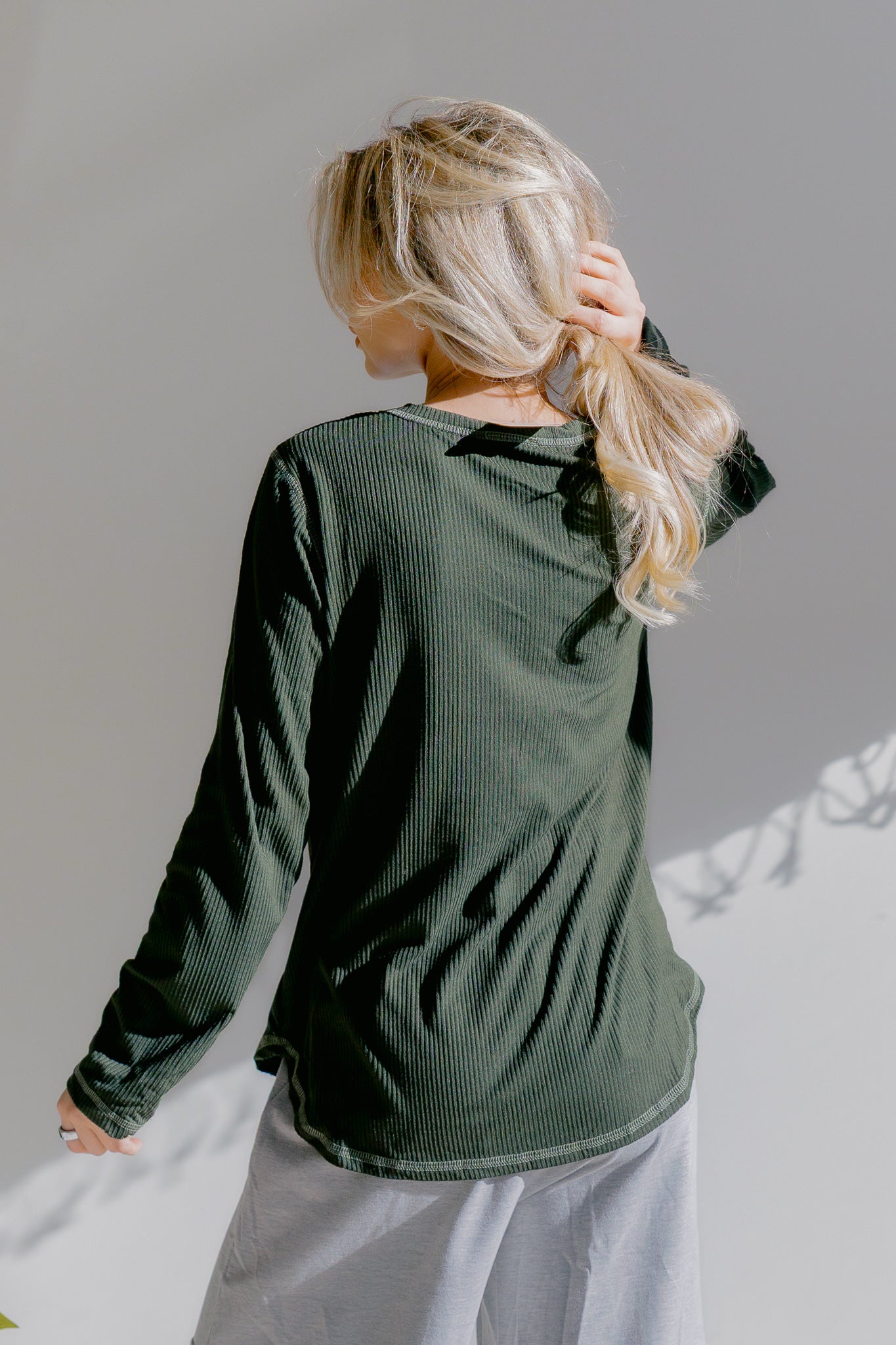 Olive Whisper Henley