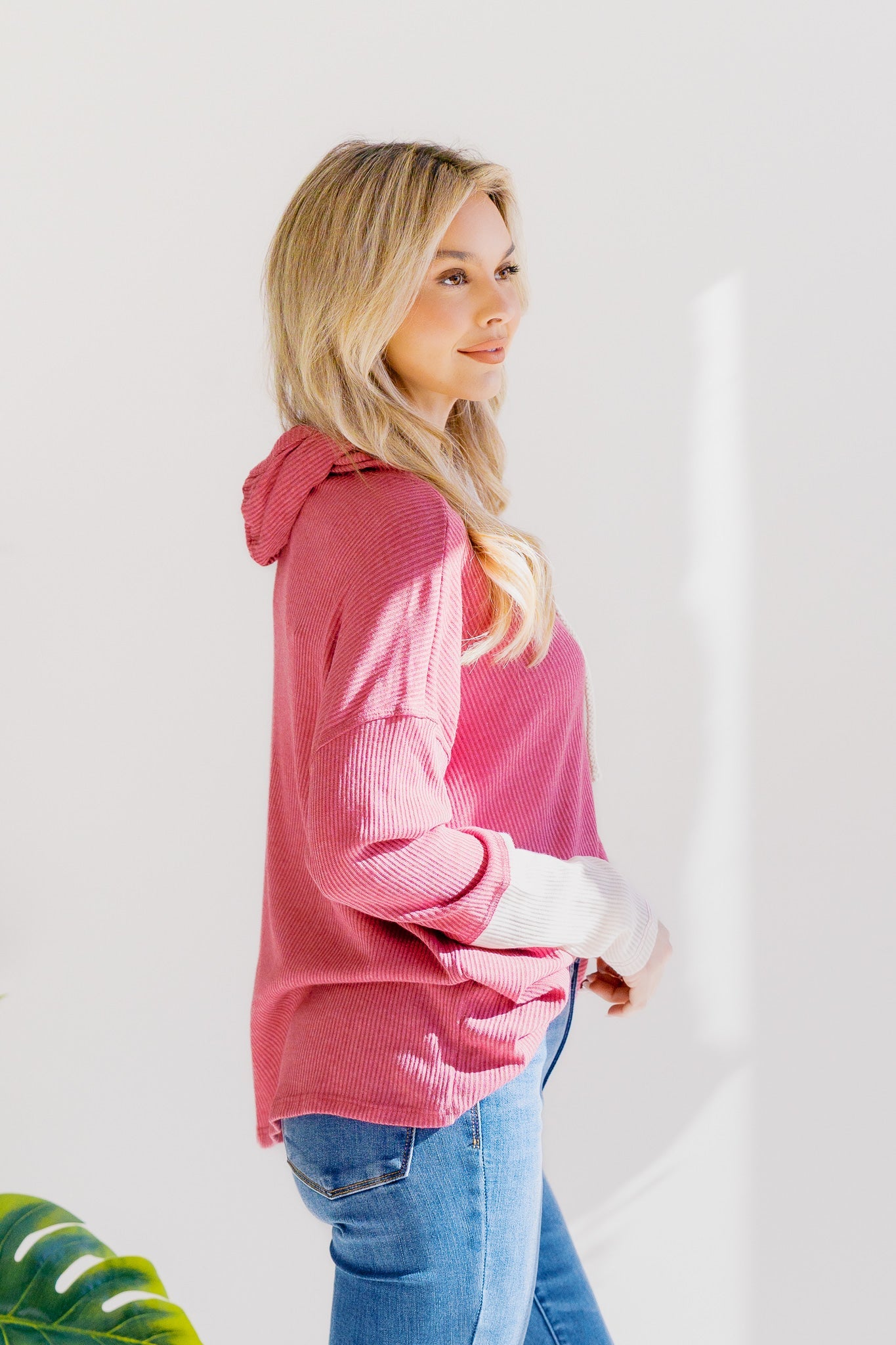 Blush Veil Thumbhole Hoodie