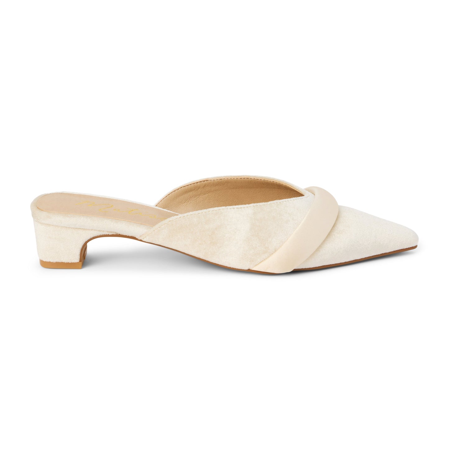 Kellan Heeled Mule in Ivory