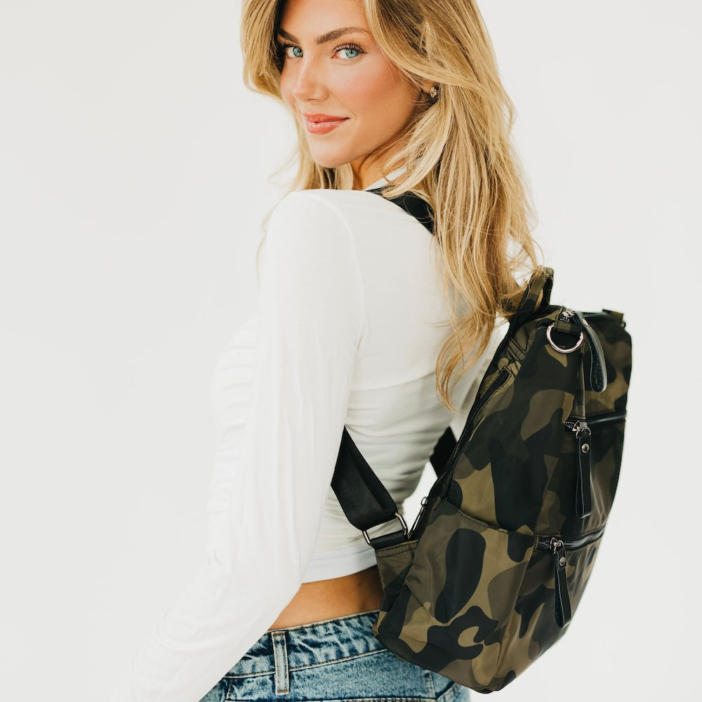 Nori Nylon Purse Backpack