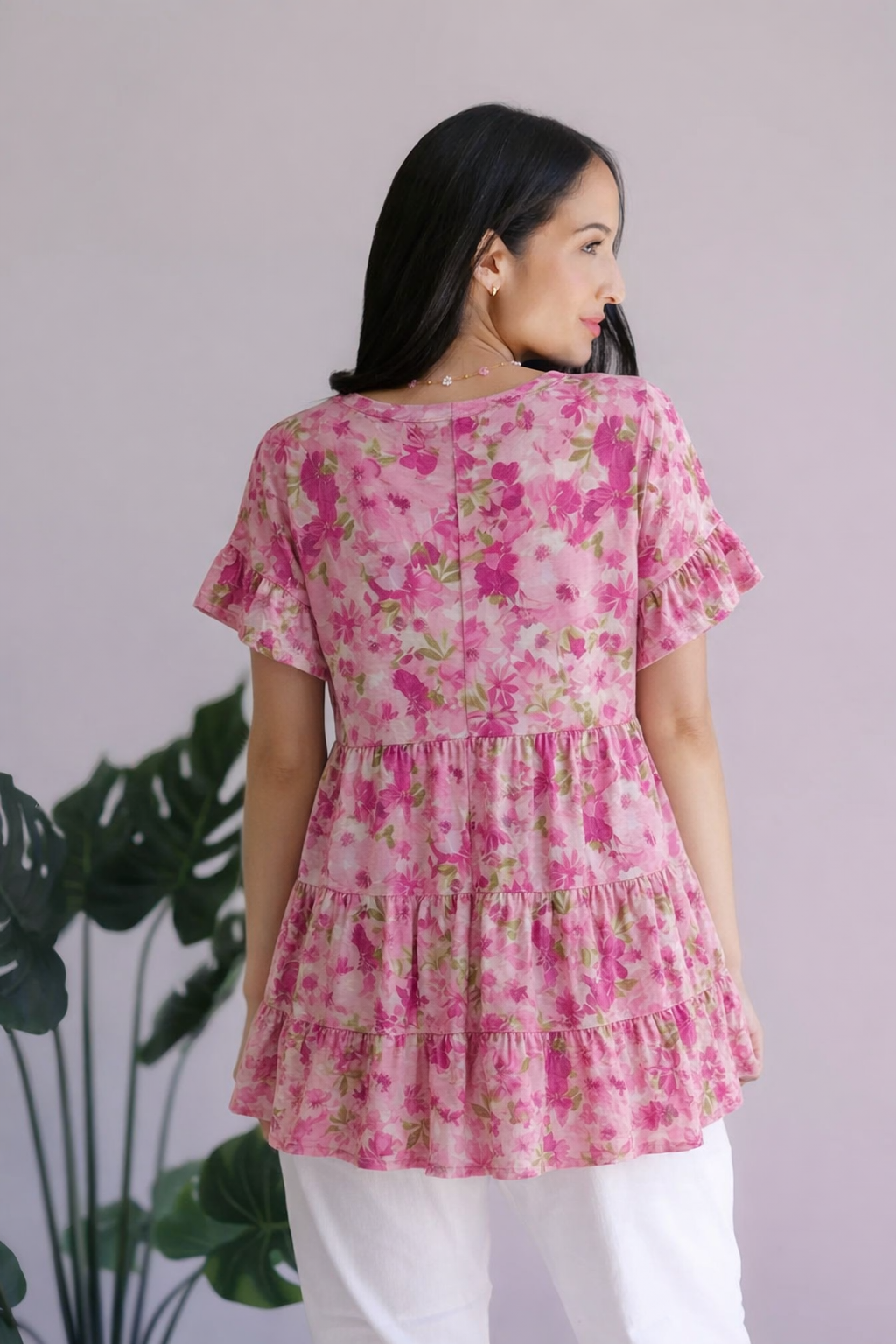 Petalfall Ruffle Top