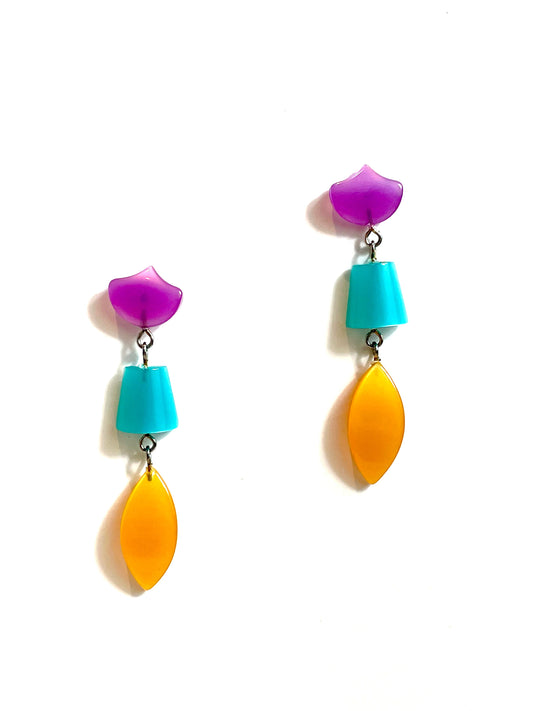 Alice Citrus Moonglow Statement Earrings *