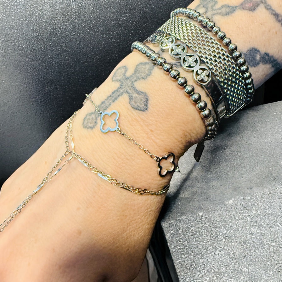Waterproof Open Clover Bracelet