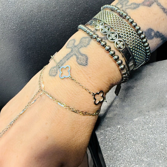 Waterproof Open Clover Bracelet