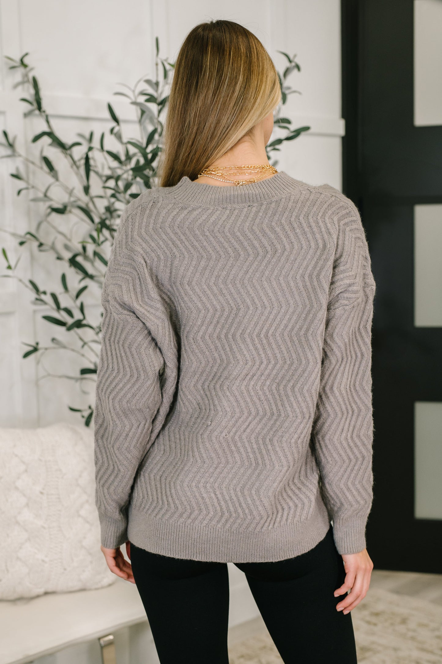 Rush of Joy Textured Long Sleeve Top