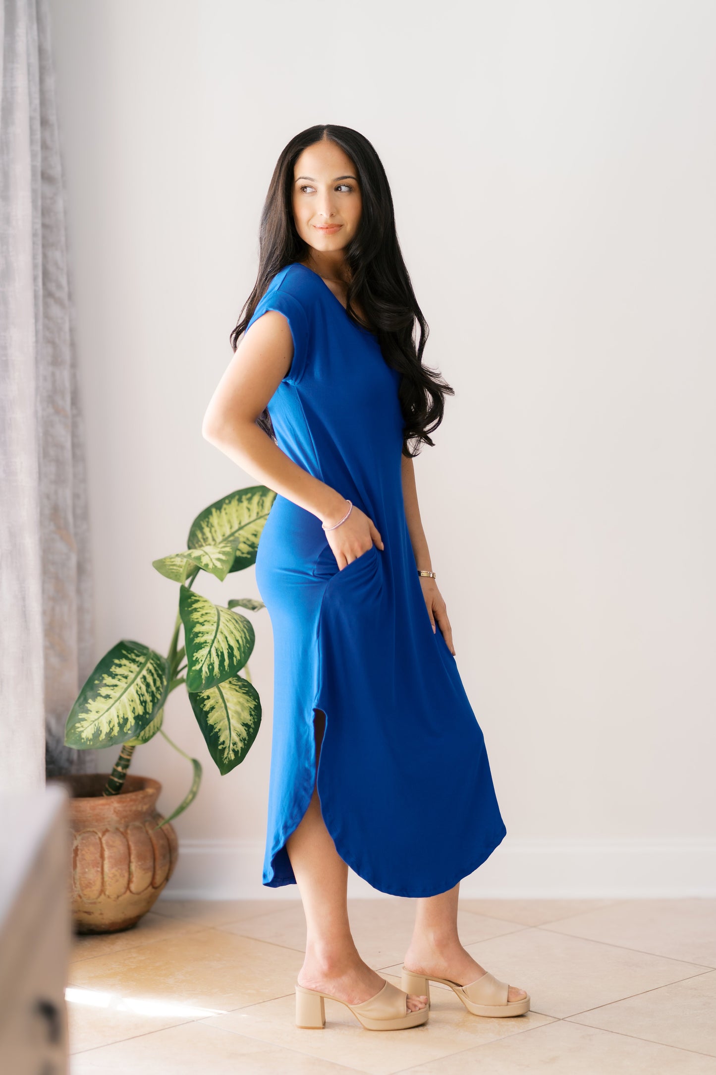 Regal Sapphire Dress