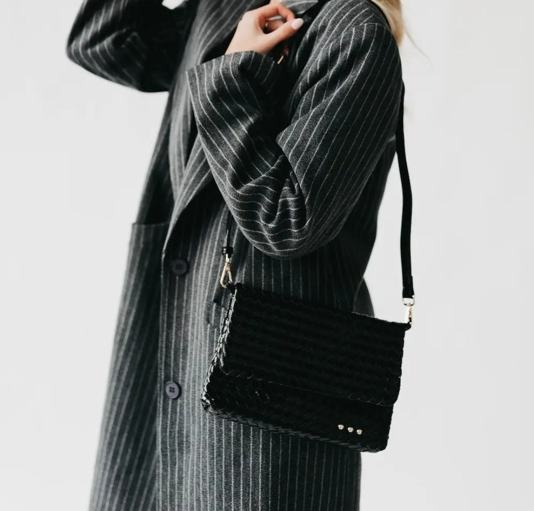 Wrenlee Woven Flap Crossbody