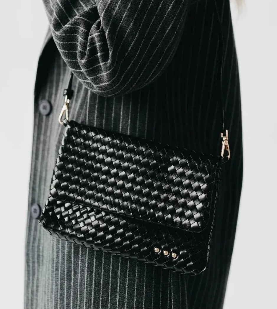 Wrenlee Woven Flap Crossbody