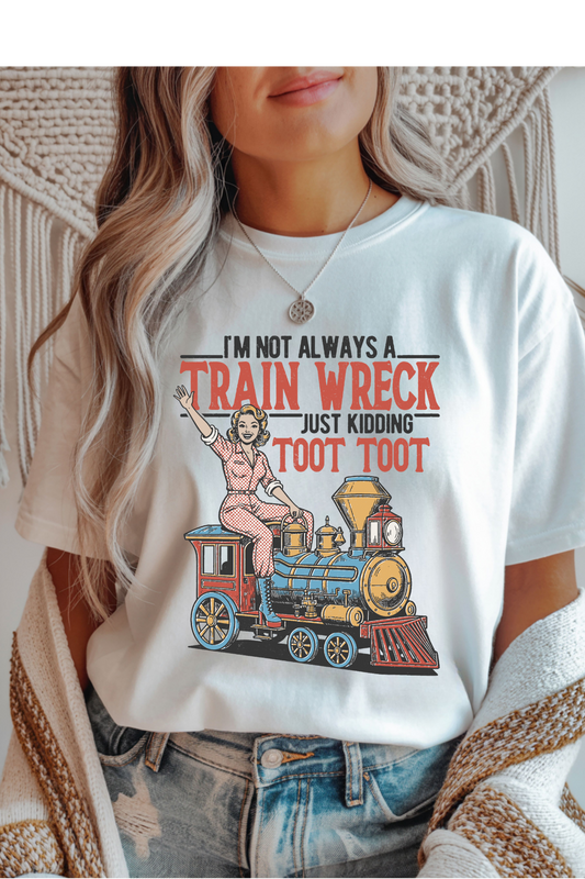 Train Wreck Graphic Tee