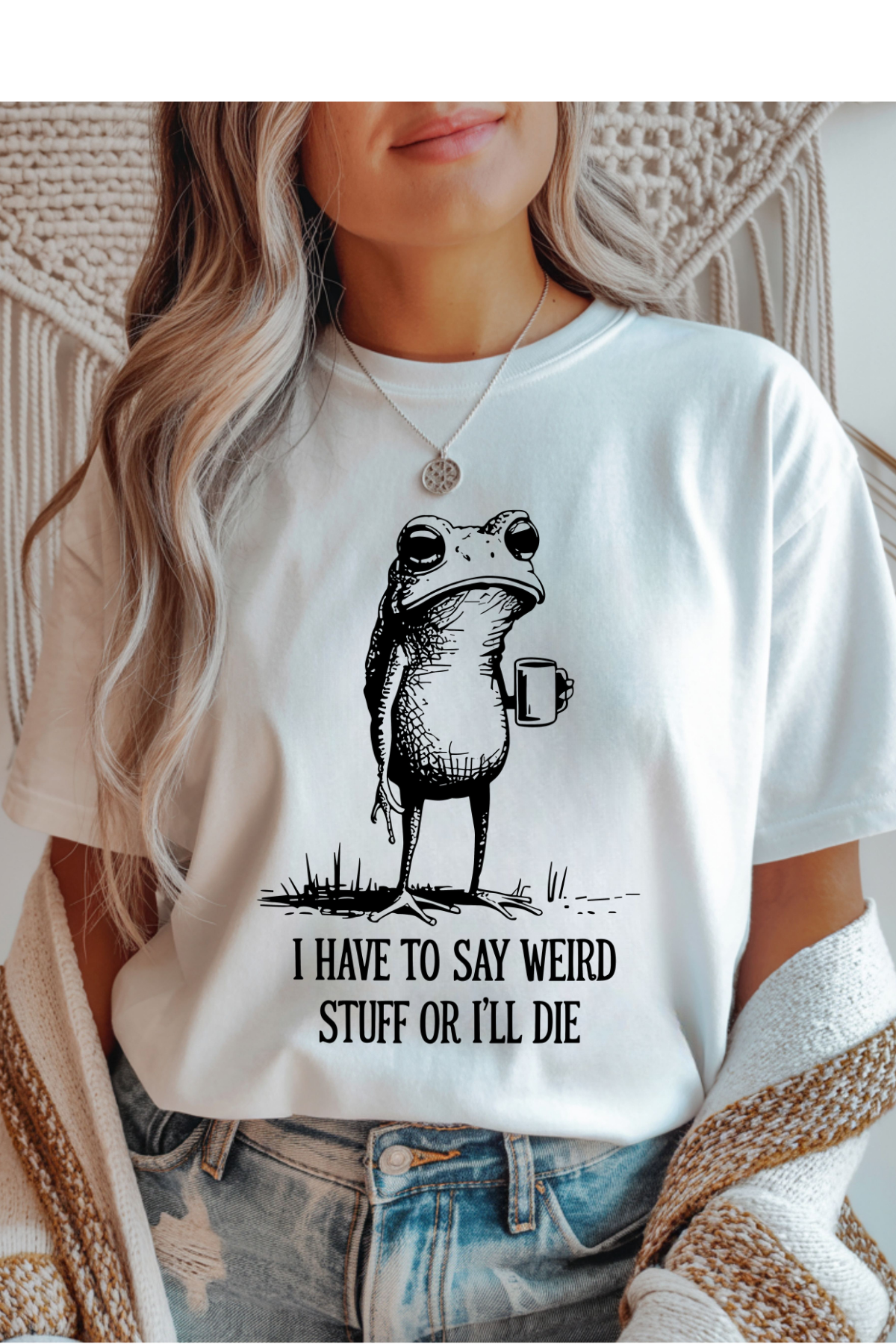 Say Weird Stuff Graphic Tee