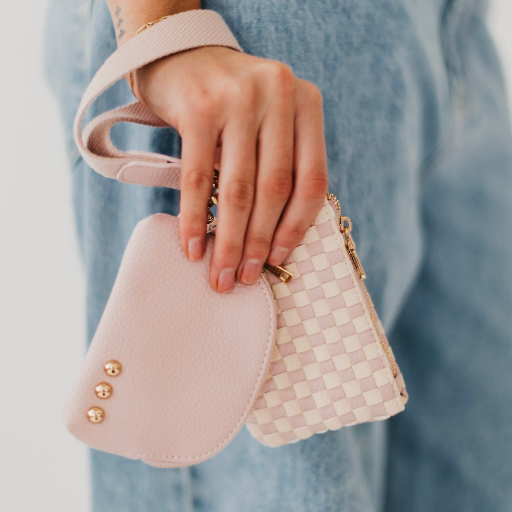Wonderlust Woven Dual Pouch Wristlet - NEW COLOR!