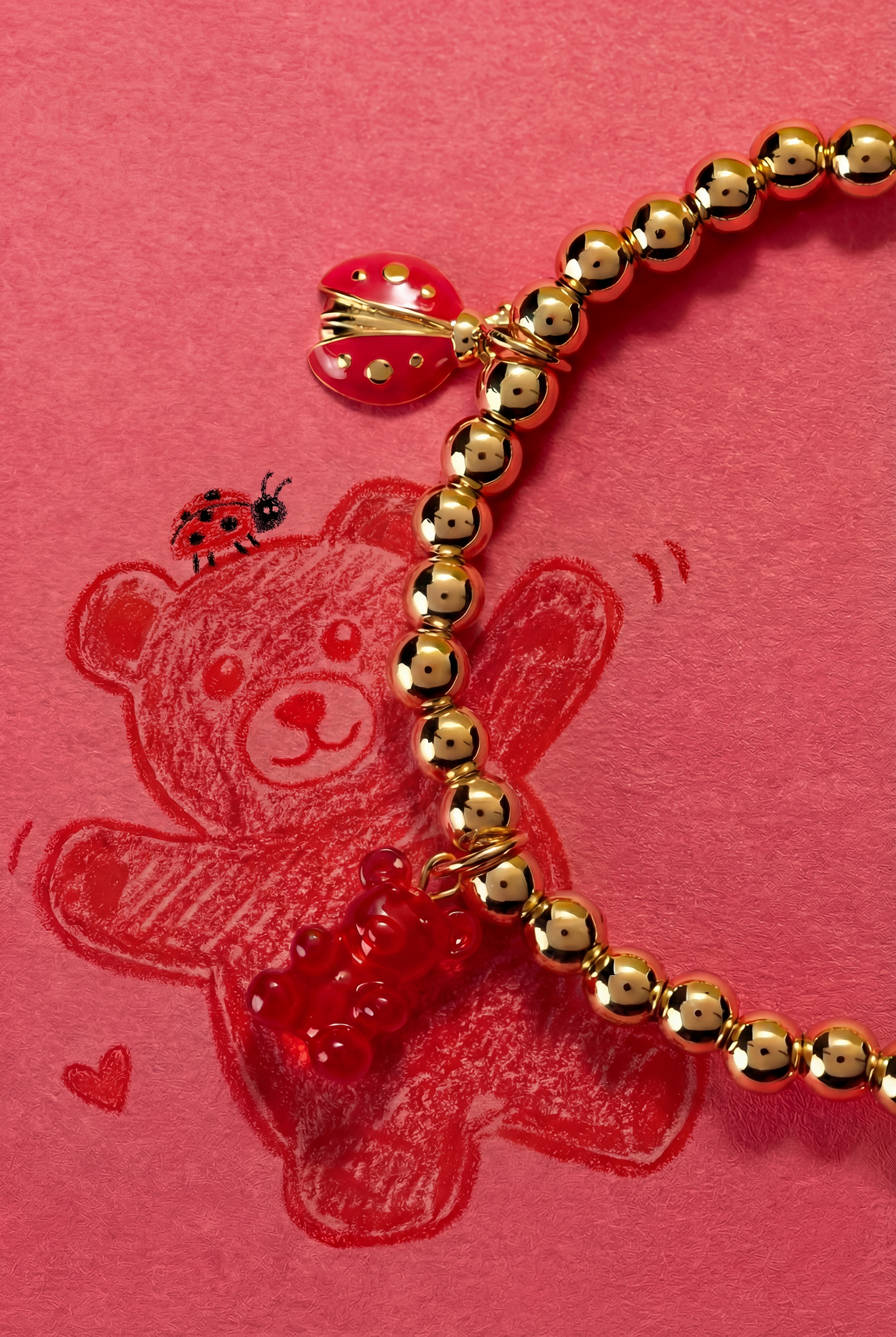 Crayola Scarlet Charm Stretch Bracelet