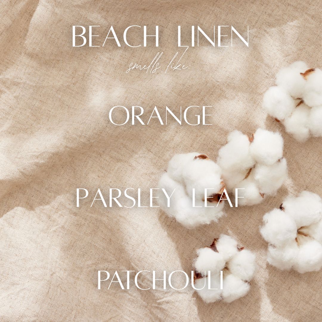 Beach Linen - 9 oz Whiskey Glass Candle