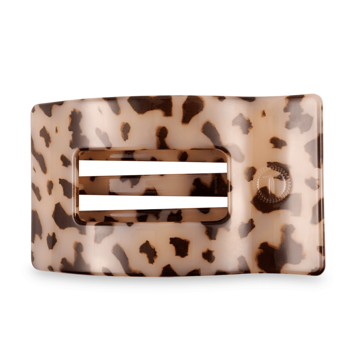 Blonde Tortoise Large Flat Rectangle Hair Clip