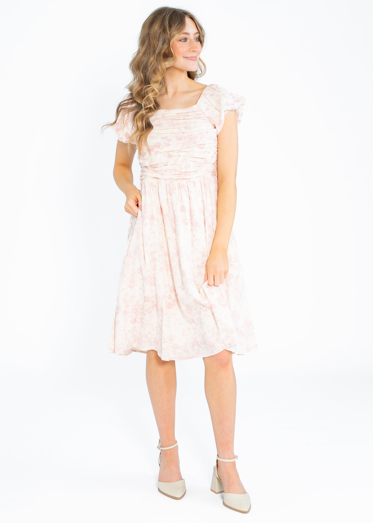 Brienna Cap Sleeve Midi Dress