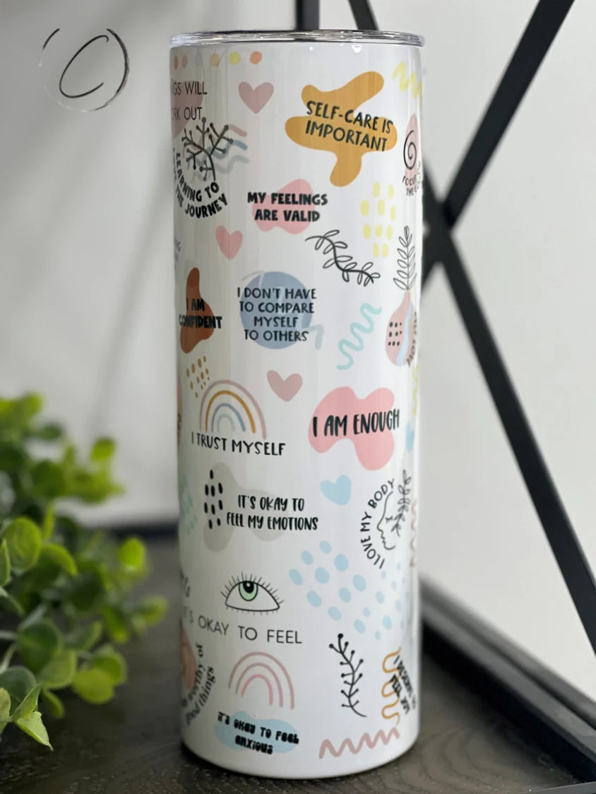 PREORDER: Daily Affirmations Skinny Tumbler