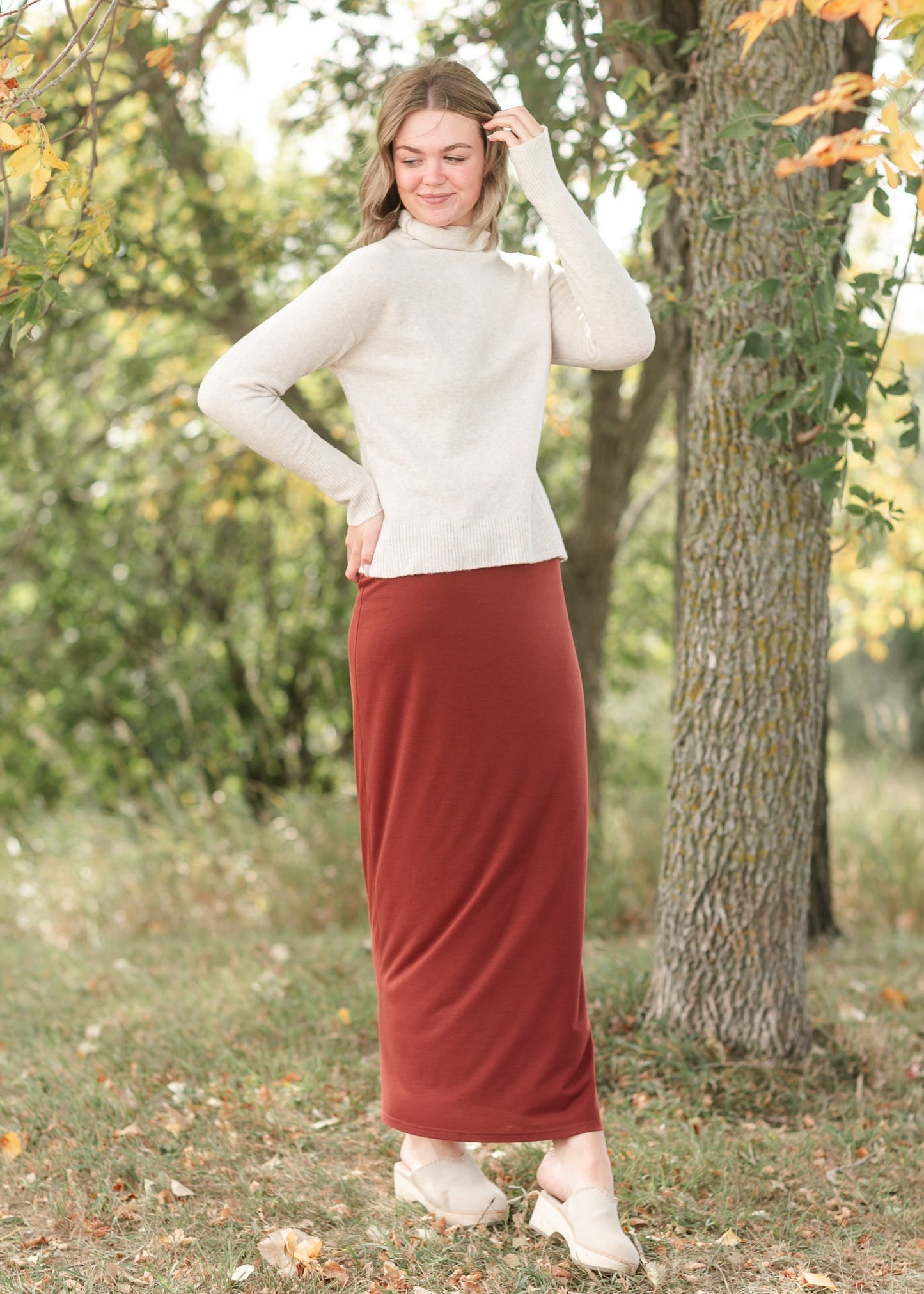 Clarise Premium Knit Maxi Skirt