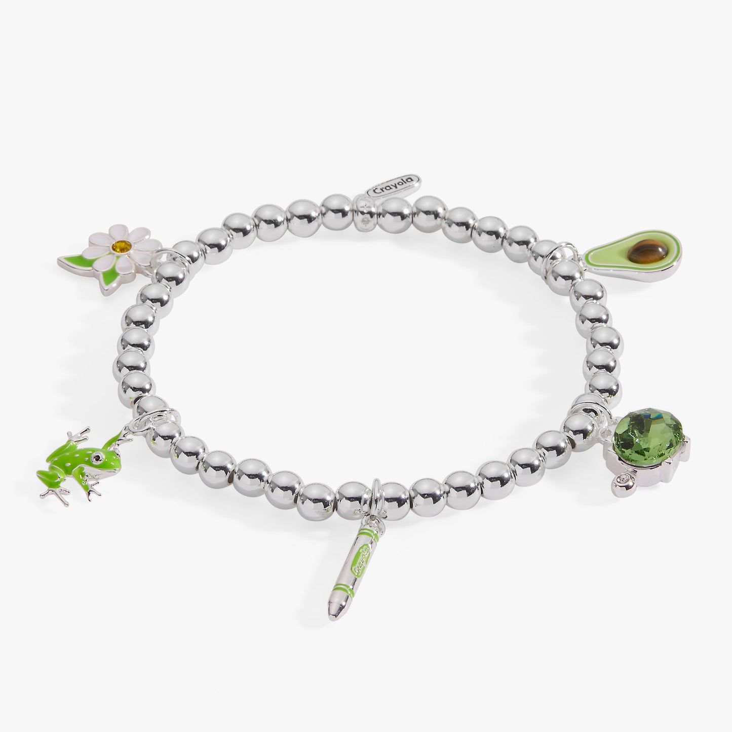 Crayola Forest Green Charm Stretch Bracelet