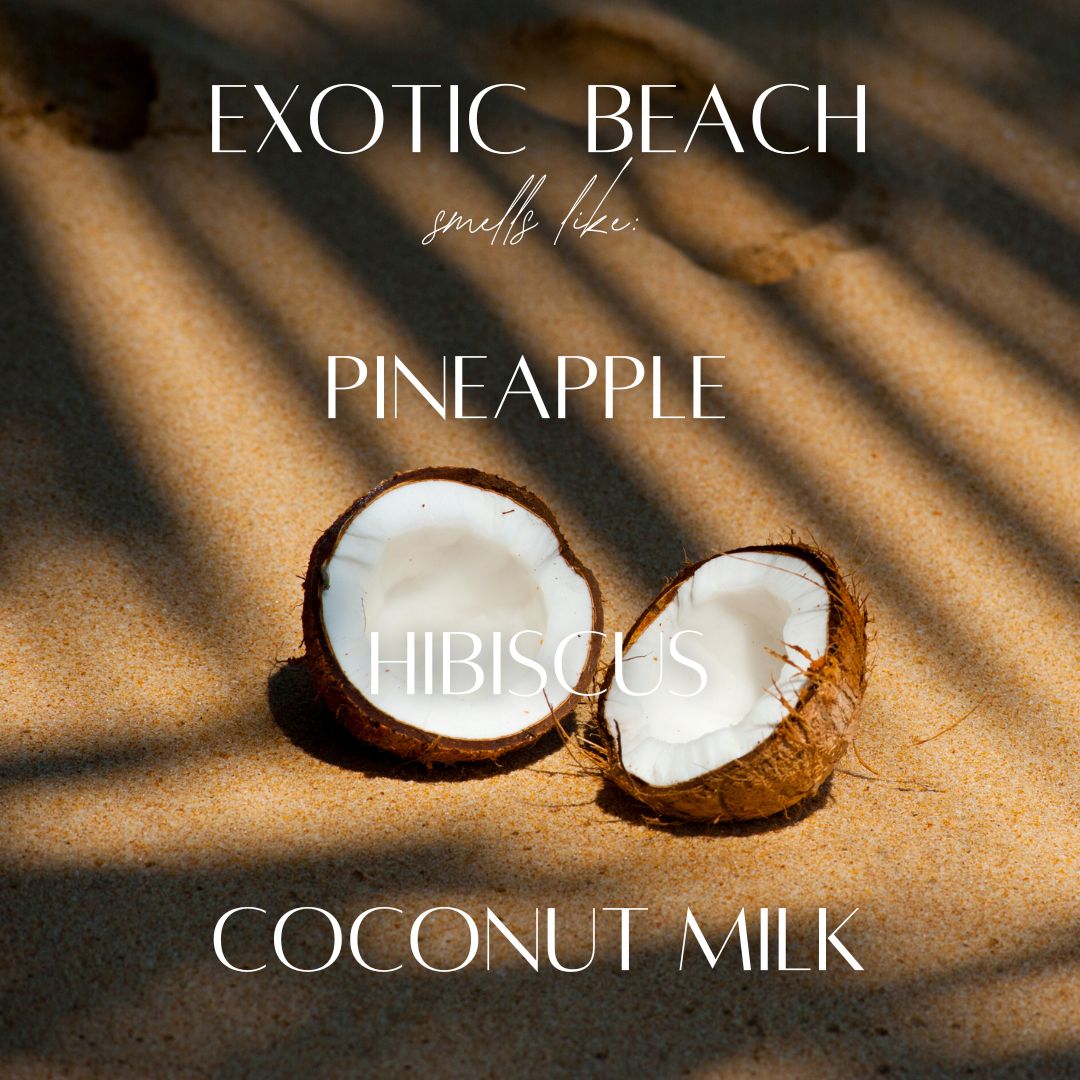 Exotic Beach - 9 oz Whiskey Glass Candle