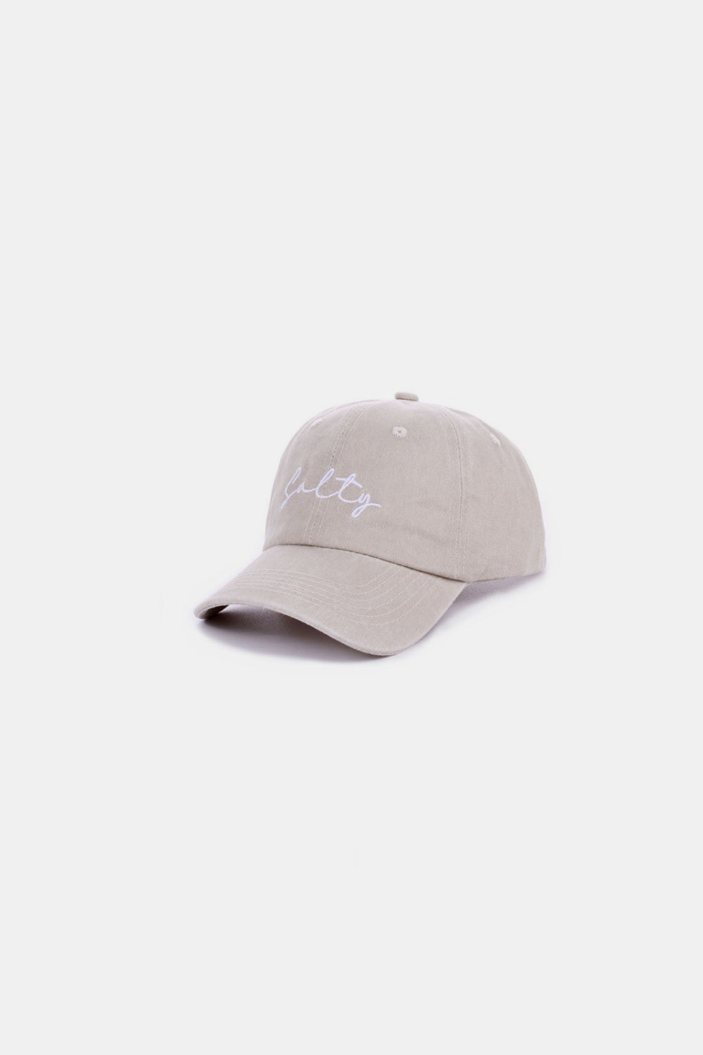 Zenana SALTY Embroidered Vintage Washed Baseball Cap