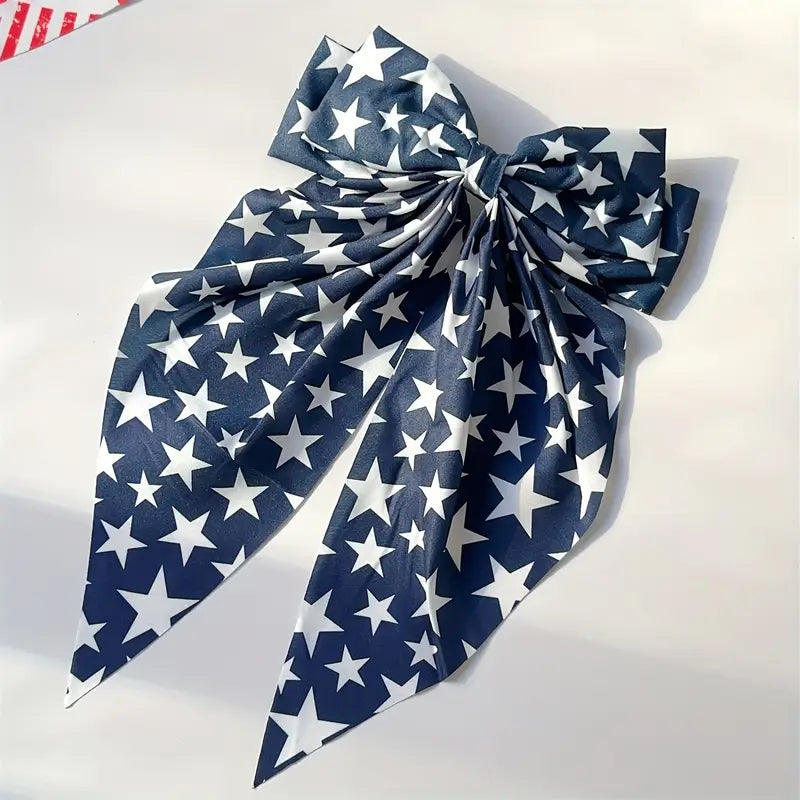 Patriotic Hair Bow Set of 4