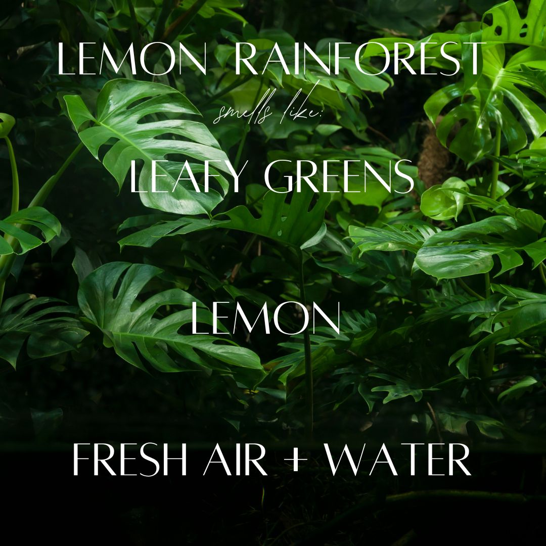 Lemon Rainforest - 9 oz Whiskey Glass Candle