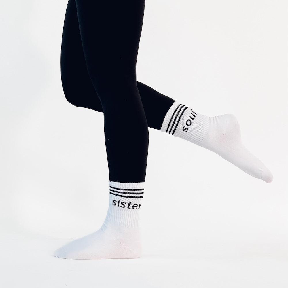 Word Up Stripe Socks