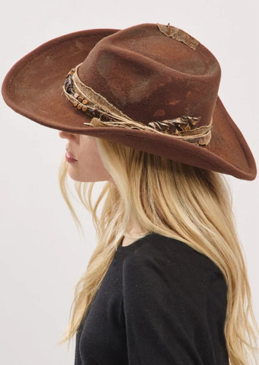 Dodge City Drifter Vintage Felt Cowgirl Hat
