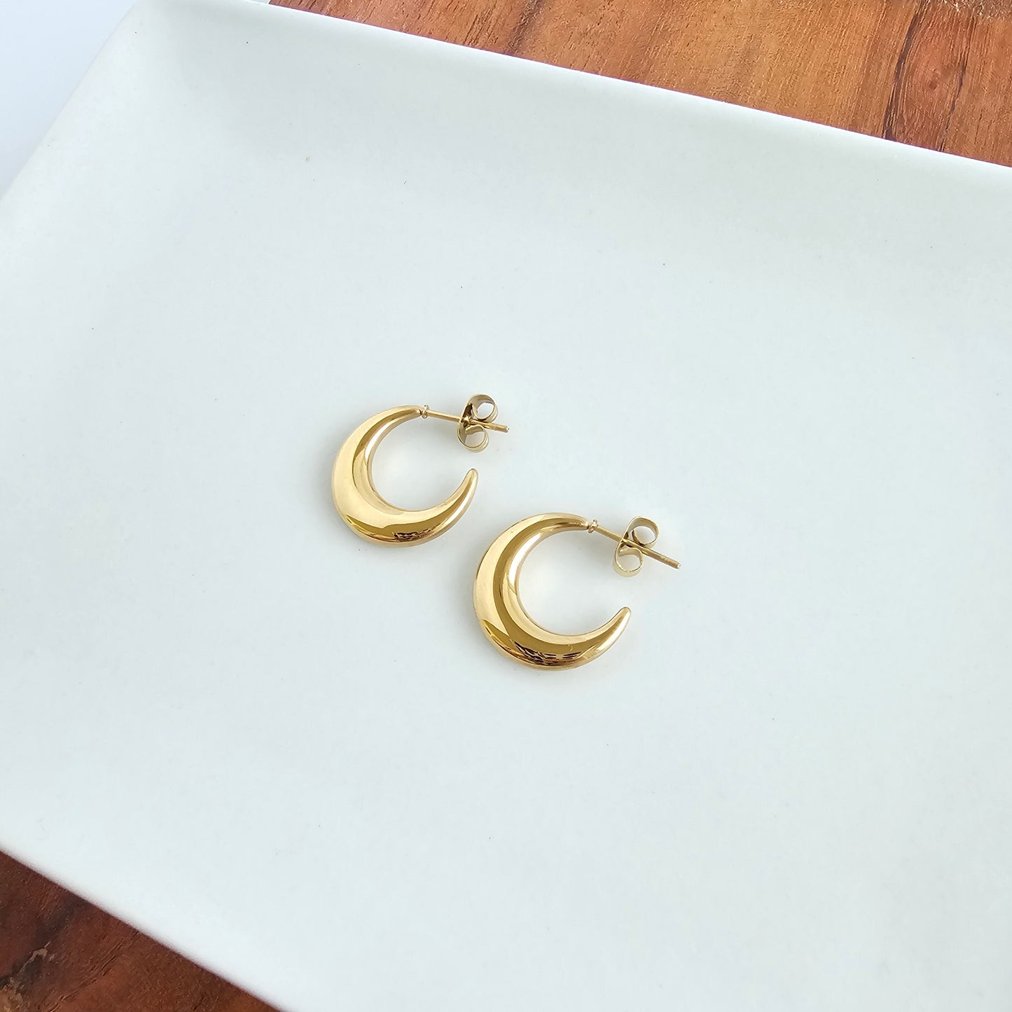 Luxe Selena Hoops   - Gold