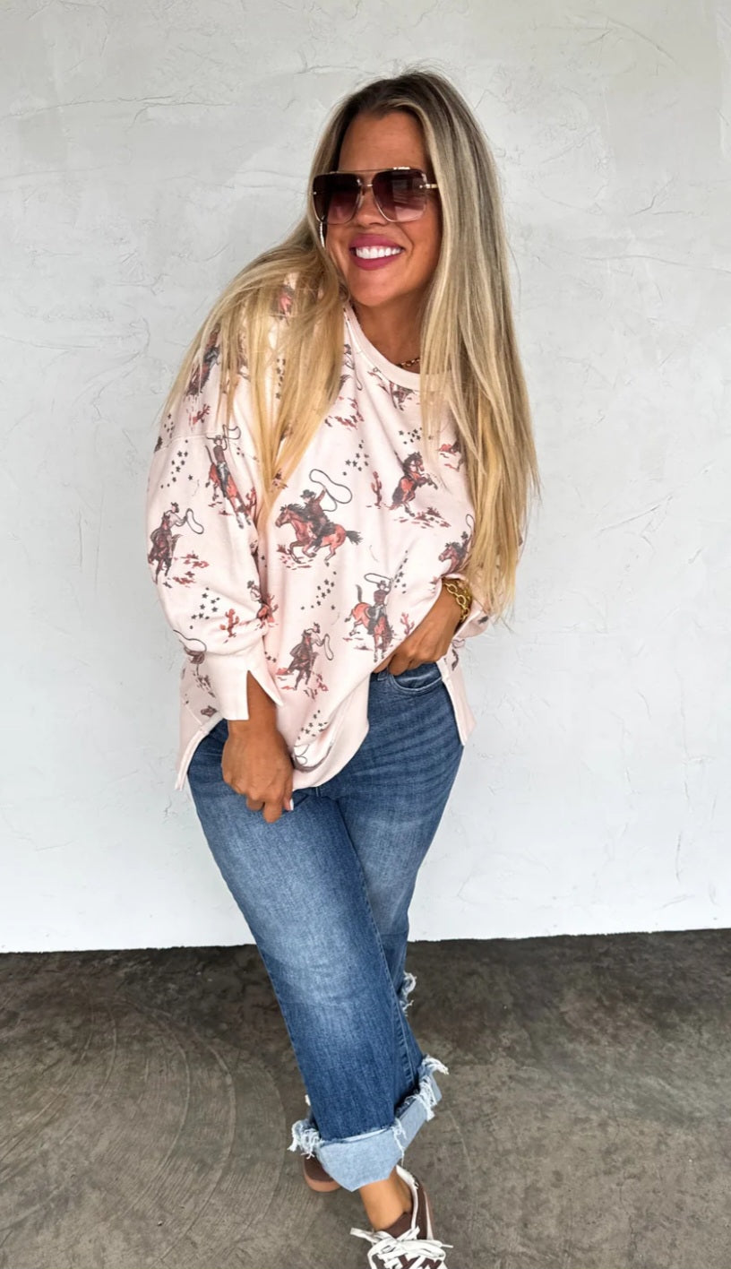 Ranch Girl Classic Crew Pullover