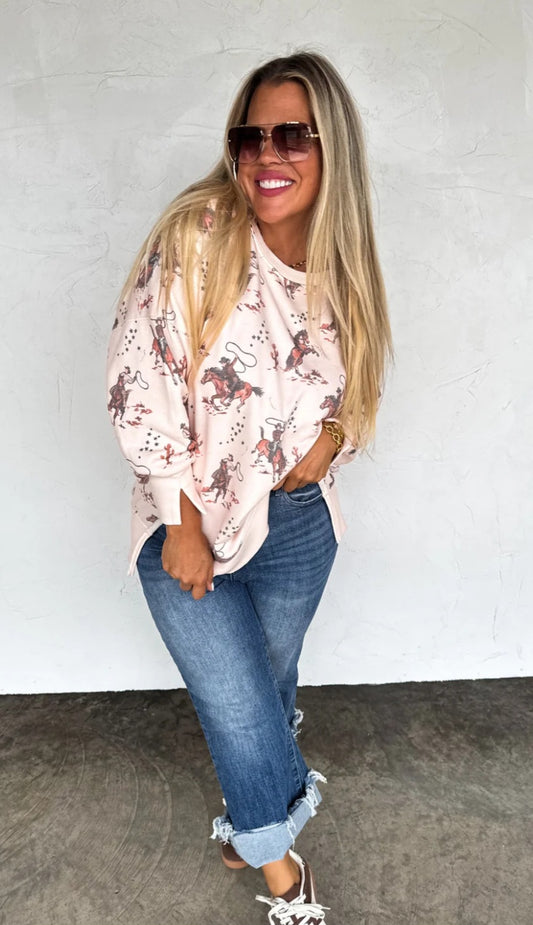 Ranch Girl Classic Crew Pullover
