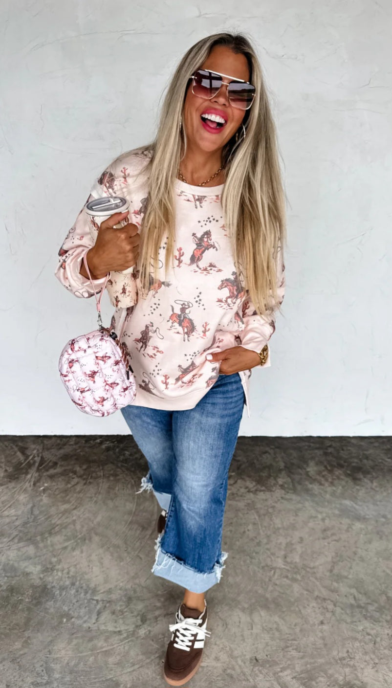 Ranch Girl Classic Crew Pullover