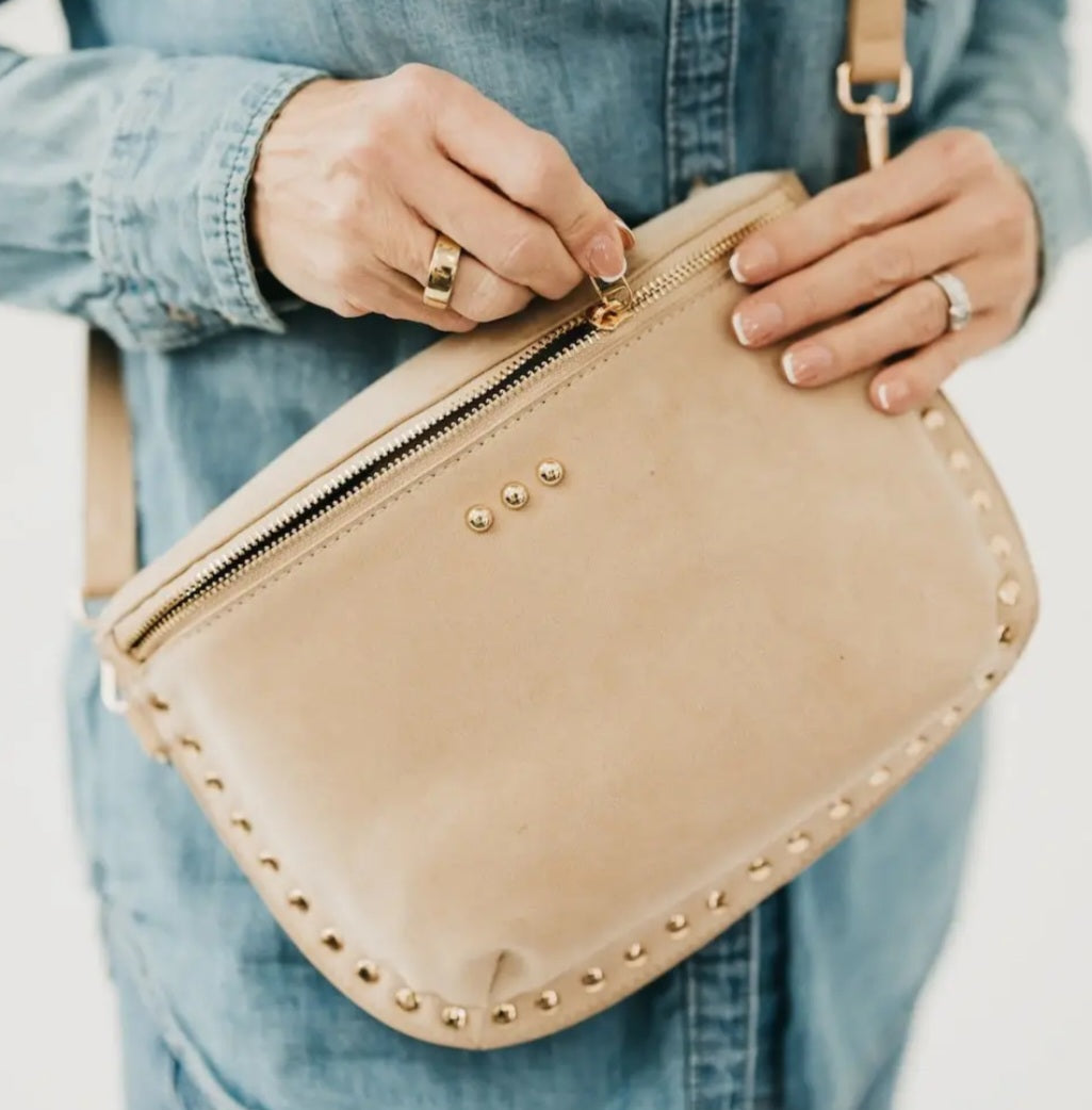 Sabrina Studded Suede Bum Bag