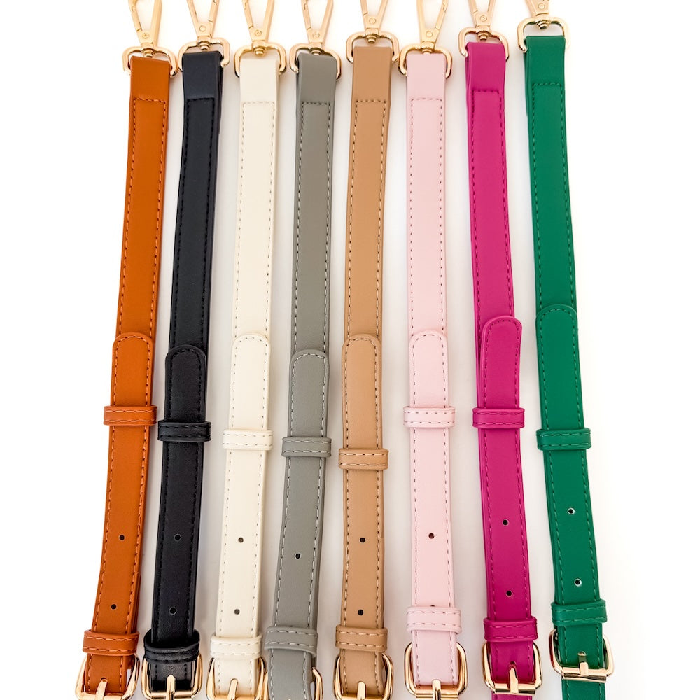 Minimalist Vegan Leather Crossbody Strap
